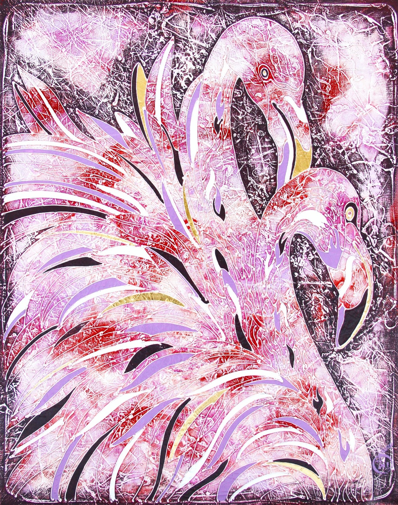 <h2>恩爱</h2><p>作者：瓦西里•金科</p><p>创作年代：2020年</p><p>规格：90cm×70cm</p><p>品类：油画</p>